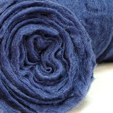 Ставропольский кардочес для валяния цвет синий 50 грамм - Ставропольский кардочёс