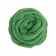 Шерсть для валяния" 100% мериносовая шерсть 50 г №0582 зел.яблоко - Ставропольский кардочёс