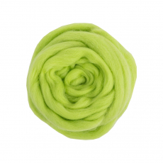 Шерсть для валяния" 100% полутонкая шерсть 50 г №3011 салат - Ставропольский кардочёс