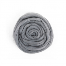 Шерсть для валяния" 100% полутонкая шерсть 50 г №0431 серый - Ставропольский кардочёс