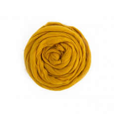 Шерсть для валяния" 100% мериносовая шерсть 50 г №1260 горчица - Ставропольский кардочёс