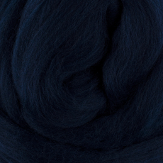 Шерсть для валяния" 100% мериносовая шерсть 50 г №0100 т. синий - Ставропольский кардочёс