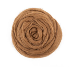 Шерсть для валяния" 100% полутонкая шерсть 50 г №0601 темно-бежевый - Ставропольский кардочёс