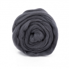 Шерсть для валяния" 100% полутонкая шерсть 50 г №1575 стальной - Ставропольский кардочёс