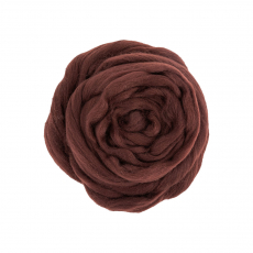 Шерсть для валяния" 100% мериносовая шерсть 50 г №0412 шоколад - Ставропольский кардочёс