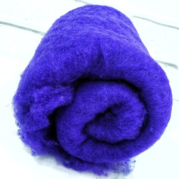 Ставропольский кардочес цвет ультрамарин 50 грамм - Ставропольский кардочёс