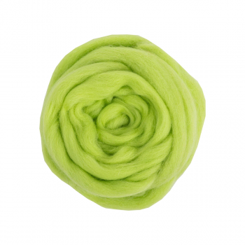 Шерсть для валяния" 100% мериносовая шерсть 50 г №3011 салат - Ставропольский кардочёс