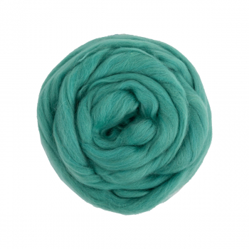Шерсть для валяния" 100% полутонкая шерсть 50 г №3855 мята - Ставропольский кардочёс