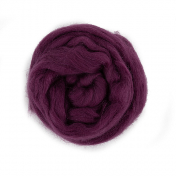 Шерсть для валяния" 100% мериносовая шерсть 50 г №0262 фиолетовый - Ставропольский кардочёс